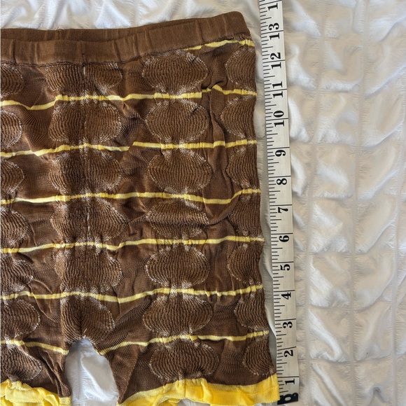 Designer Brown and Yellow Two-Piece Set - Picture 5 of 9